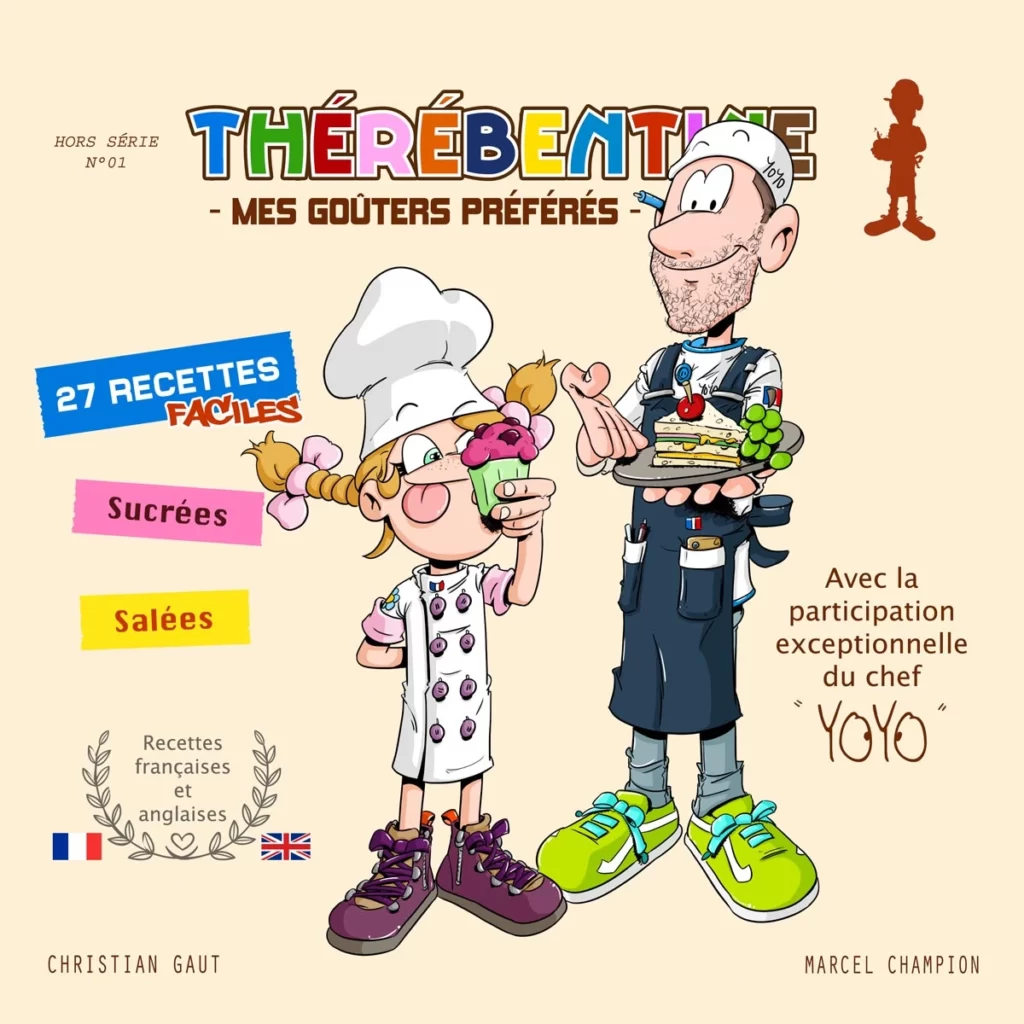Le chef Yoyo et Thérébentine présentent leurs réalisations.